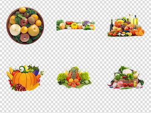 超市新鲜有机水果蔬菜集合传单模板 一站式食物饮品生活素材大全